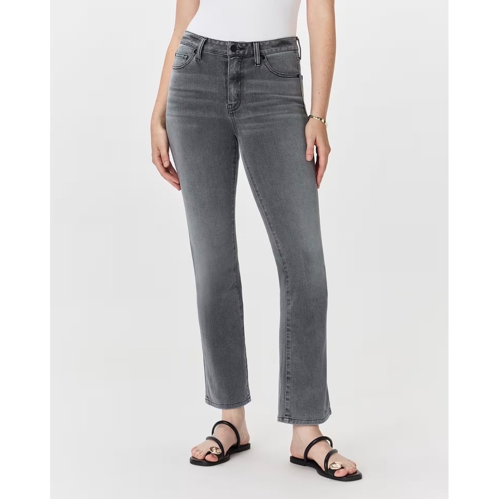 Quince Bella Stretch Straight Ankle Jeans High Rise Womens Size 31 Grey Chic